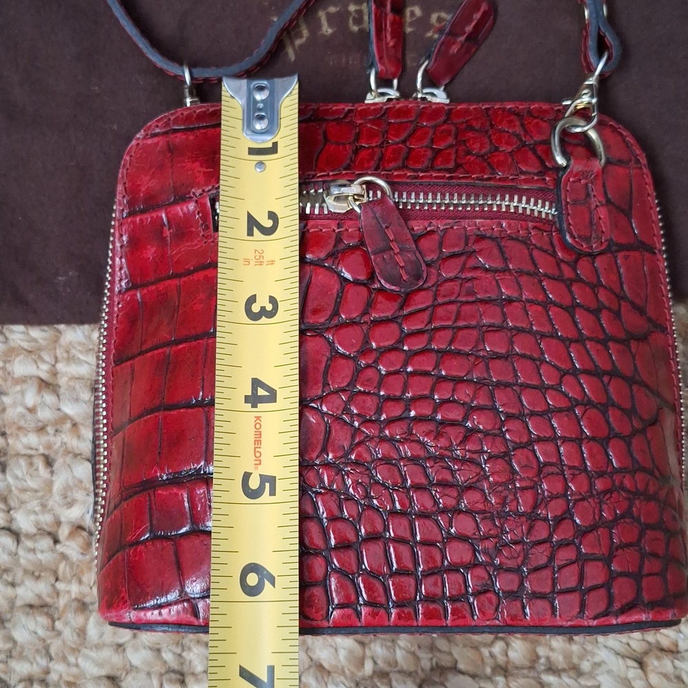 Pratesi Firenze Italian leather crossbody bag. - Picture 4 of 12